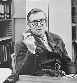 Dr. Reid Bryson in his office.